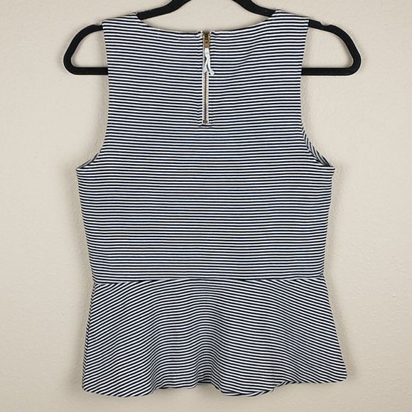 [J. Crew] Striped Peplum Top - Picture 5 of 7